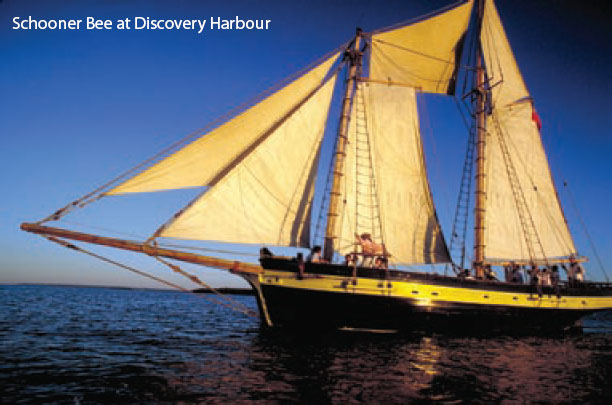 The H.M.S. Bee at Discovery Harbour, Penetanguishene