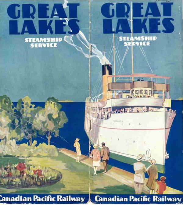 History of CP Rail Steamship Service from Toronto to Port McNicoll, Ontario