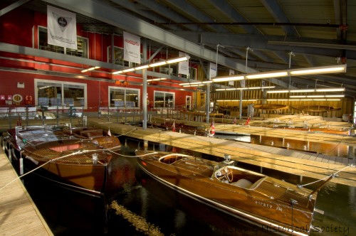 Speedboats & Leisure boats at the Muskoka Boat and Heritage Centre in Gravenhurst