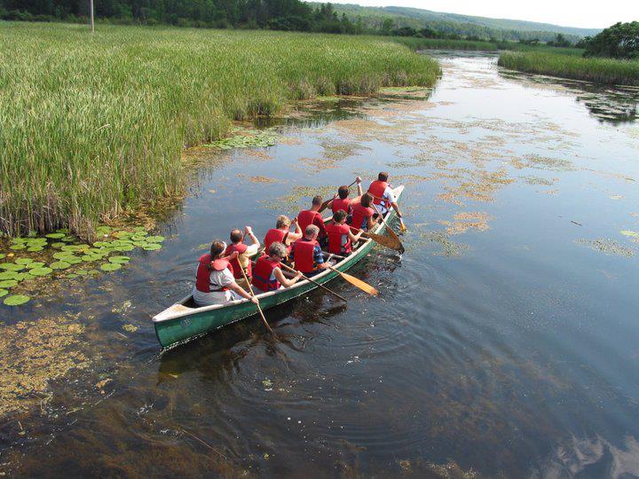 Guided canoe tours at the Wye Marsh Wildlife Centre, Midland, Ontario