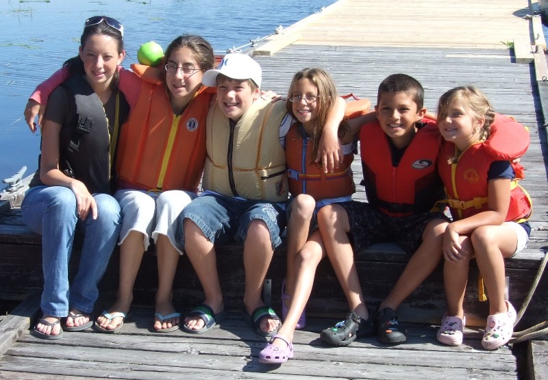 friends on the dock