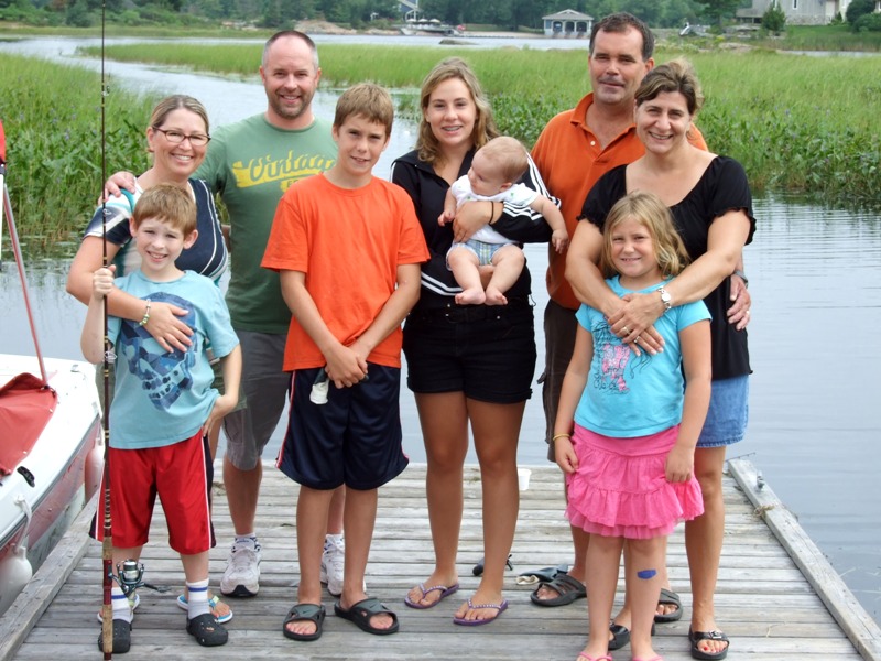 Together on the dock at Elm Cove