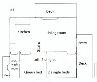 Floorplan of Cottage #1