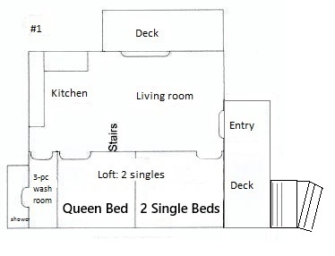 Floorplan of Cottage #1