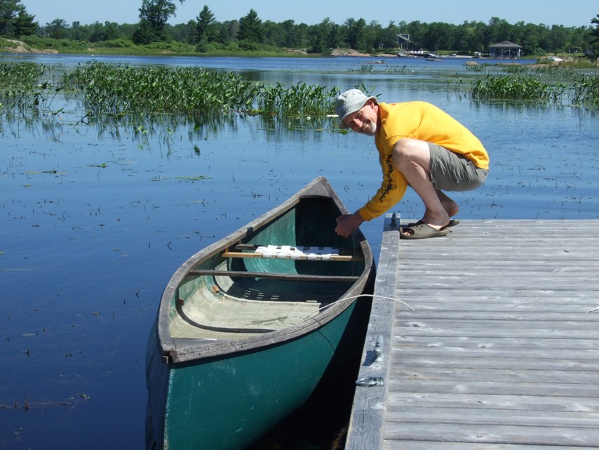 Your canoe awaits you at Elm Cove